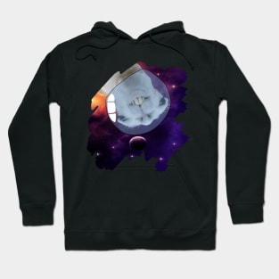 Sneaky Llama in Outer Space Hoodie